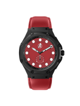 MSTR AU133MV Wanda Ultra Slim Red Leather Strap