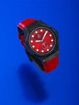 MSTR AU133MV Wanda Ultra Slim Red Leather Strap
