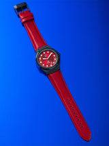 MSTR AU133MV Wanda Ultra Slim Red Leather Strap