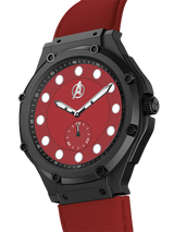 MSTR AU133MV Wanda Ultra Slim Red Leather Strap