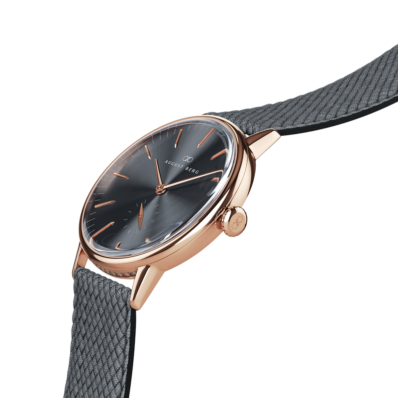August Berg Serenity Ash & Orchid Classic Eye Perlon 40mm