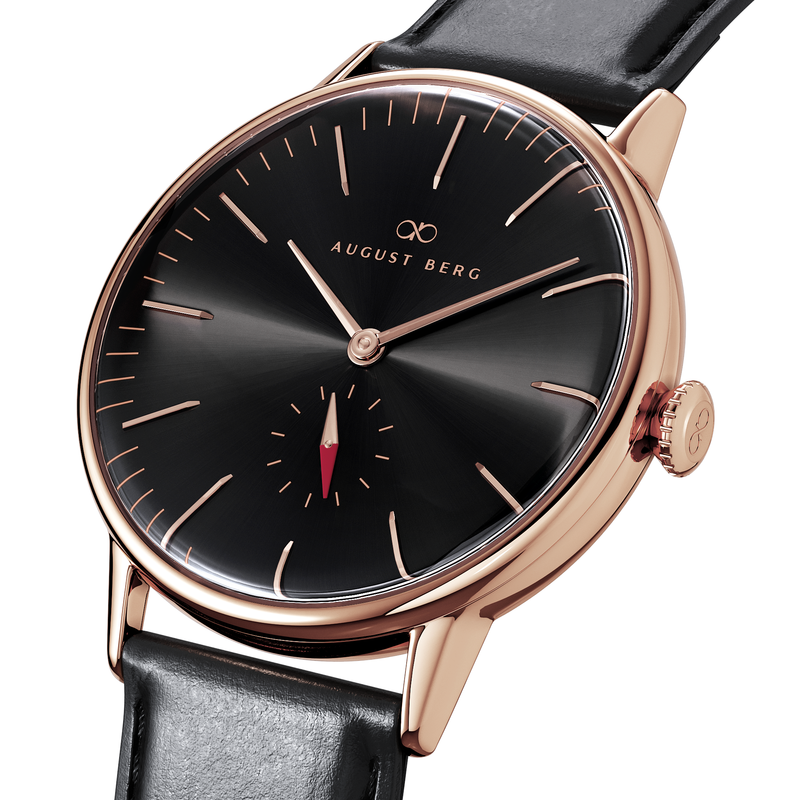 August Berg Serenity Noir Classic Eye Leather 40mm