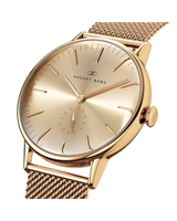 August Berg SERENITY SHINE Gold Classic Eye Gold Mesh 40mm