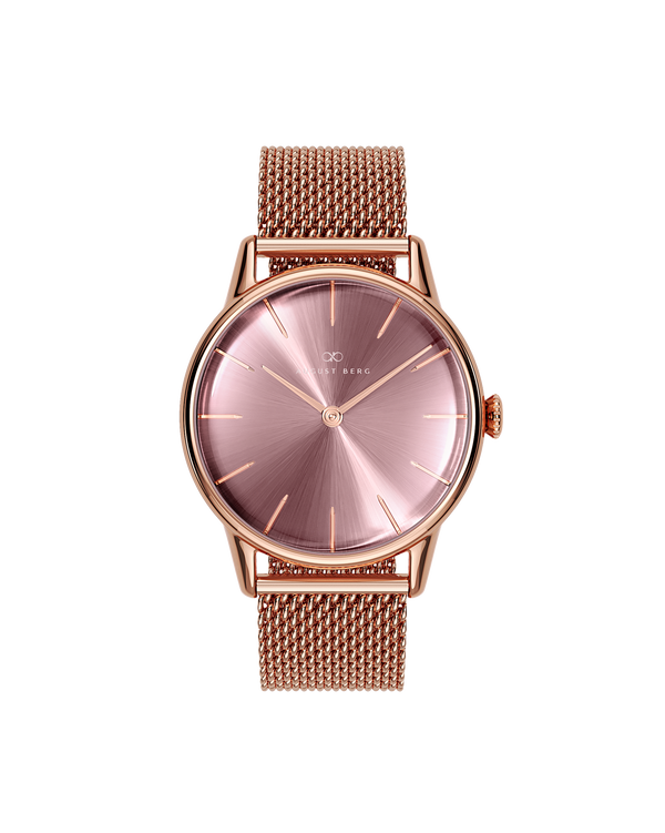 August Berg Serenity Ash & Orchid Rose Gold  Mesh 32mm