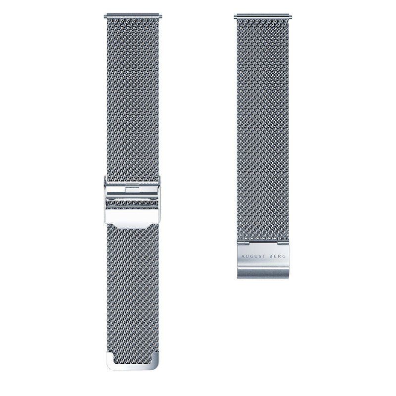 August Berg Morris & Co Love is Enough Silver Mesh 30mm