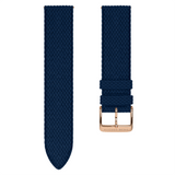 August Berg SERENITY DEEP BLUE Rose Gold Classic Eye Blue Perlon 40mm