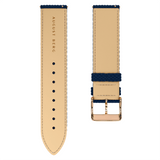 August Berg SERENITY DEEP BLUE Rose Gold Classic Eye Blue Perlon 40mm