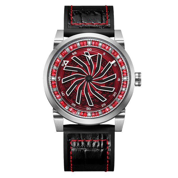 Zinvo Blade Silver Red Gem