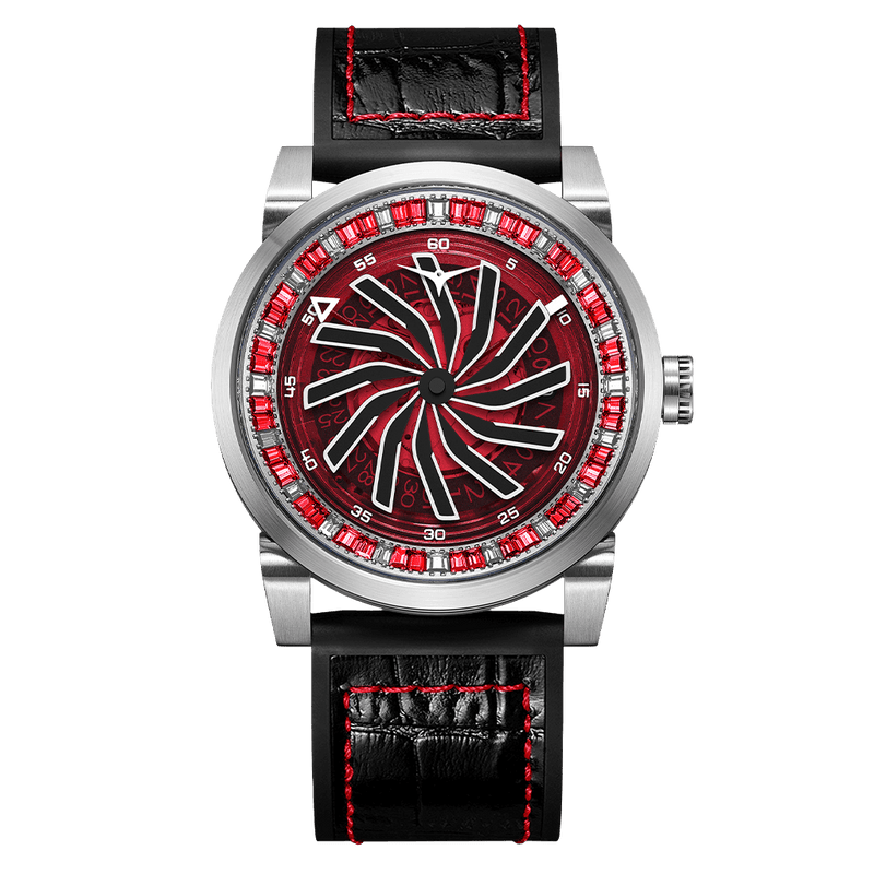 Zinvo Blade Silver Red Gem