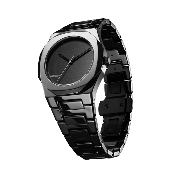 D1 MILANO CEBU01 CERAMIC 37 mm - PURE BLACK