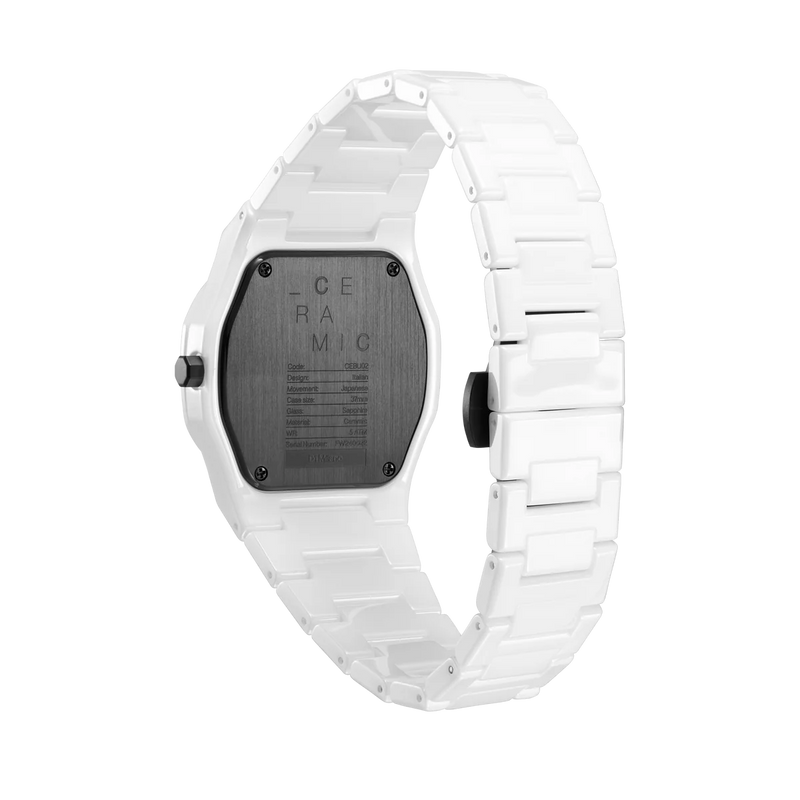 D1 MILANO CEBU02 CERAMIC 37 mm - PURE WHITE