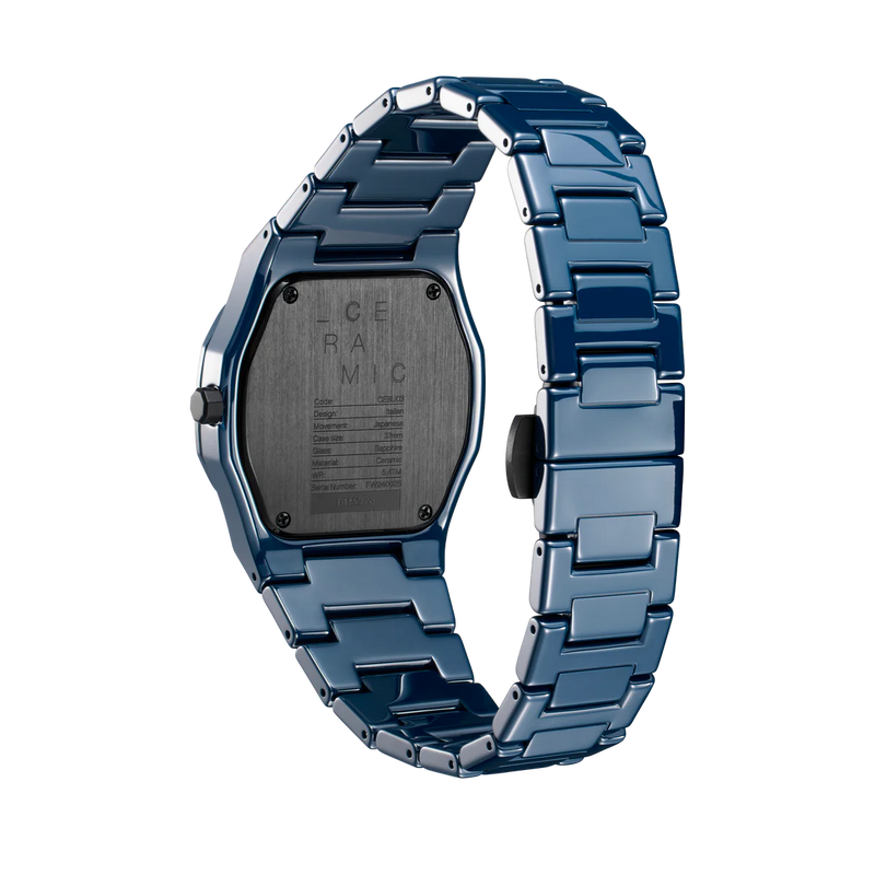 D1 MILANO CEBU03 CERAMIC 37 mm PURE BLUE – Klassy Watches