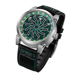 Zinvo Blade Silver Green Gem