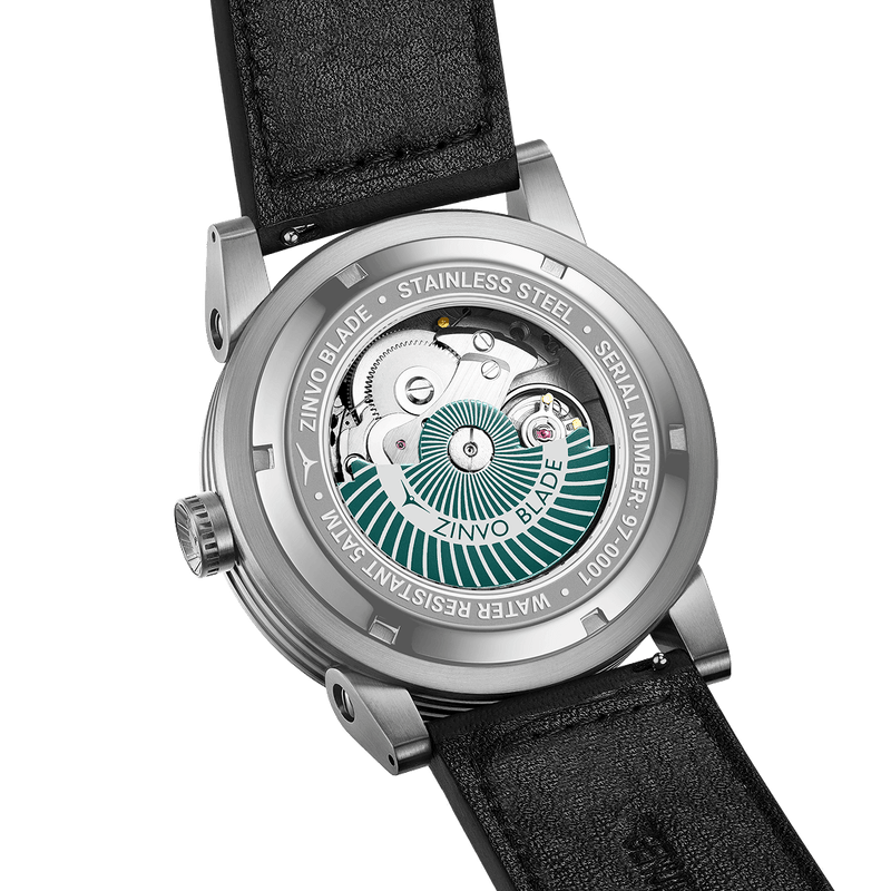 Zinvo Blade Silver Green Gem