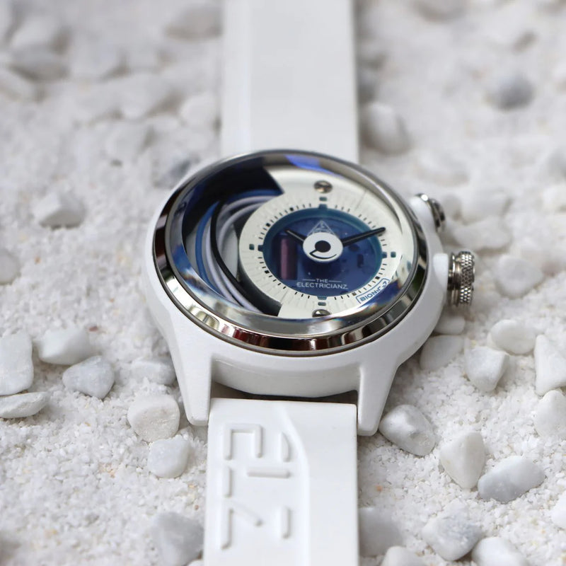 Electricianz The Bionic Z White Rubber 42mm