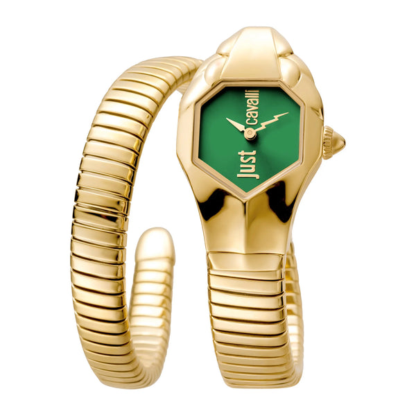Just Cavalli Signature Snake Glam DNA - Yellow Gold Green
