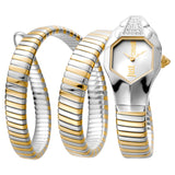 Just Cavalli Signature Snake Glam - Two Tones Yellow Gold