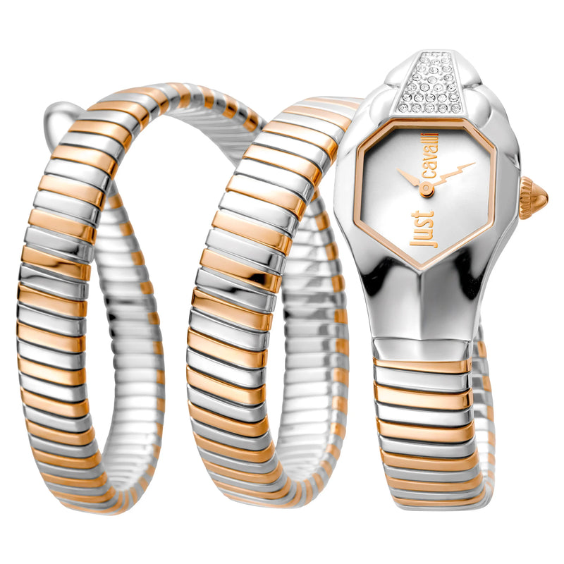 Just Cavalli Signature Snake Glam - Two Tones Rose Gold
