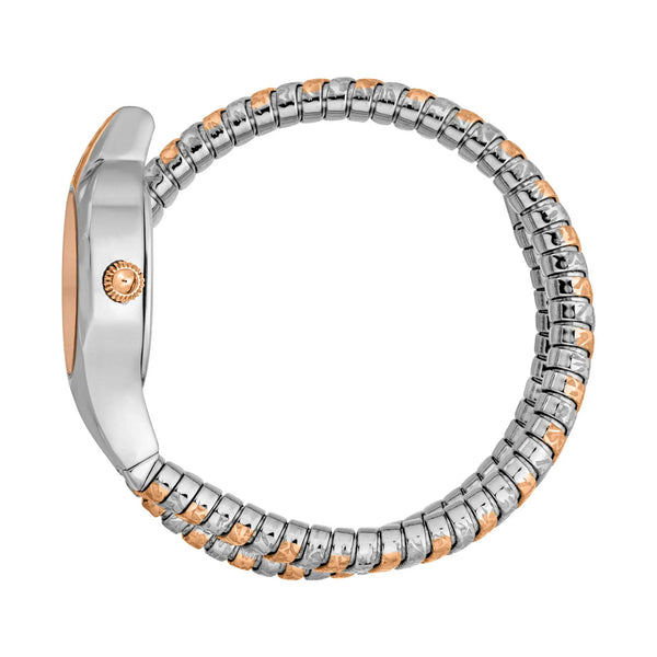Just Cavalli Reptilia Two Tones Silver Rose Gold