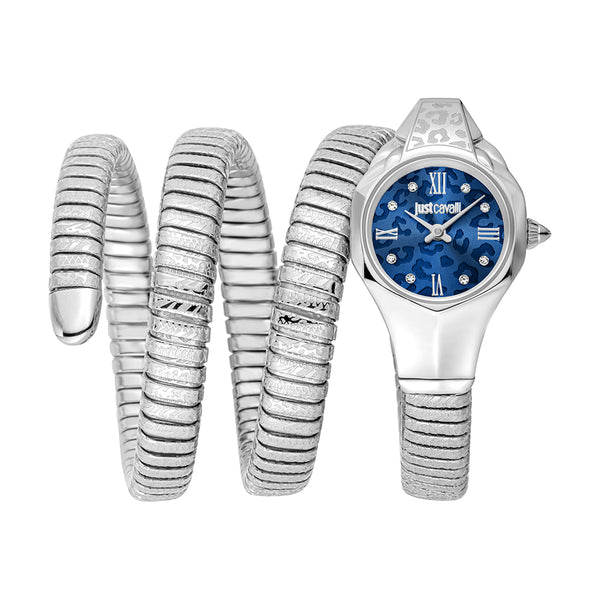 Just Cavalli Reptilia Silver Blue