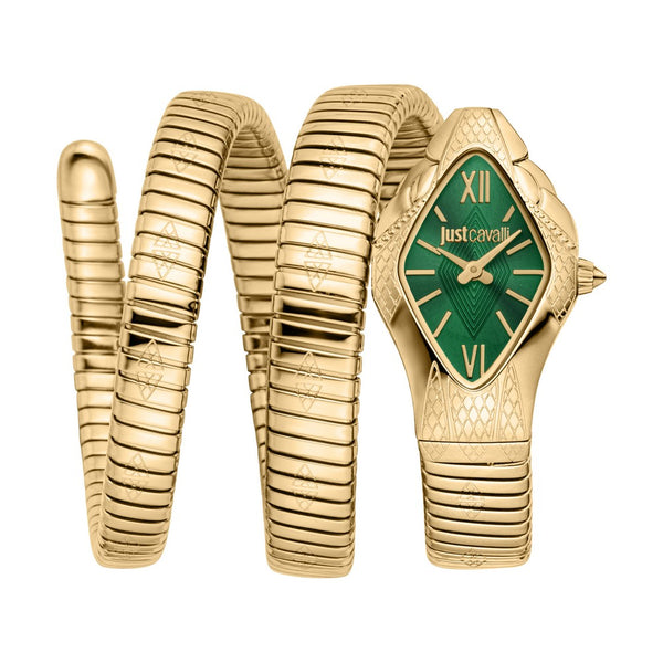 Just Cavalli Cristallo Yellow Gold Bottle Green