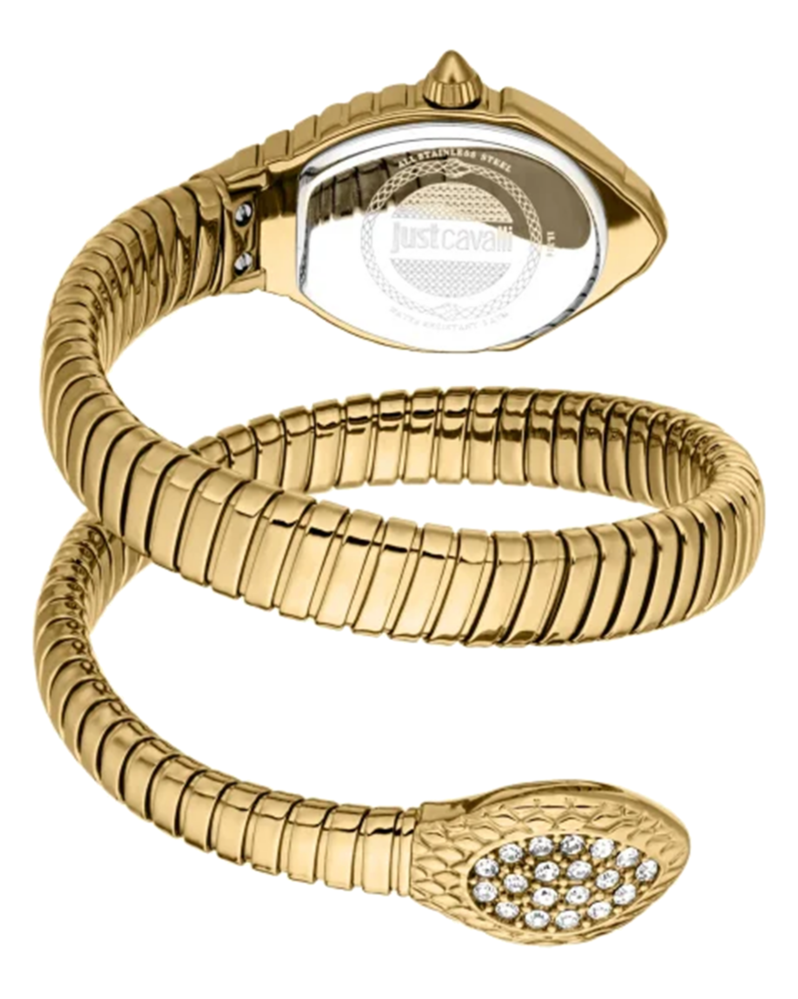 Just Cavalli Signature Snake Speranza - Yellow Gold Green – Klassy