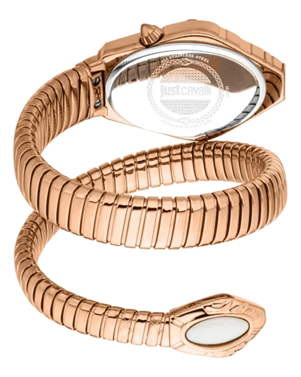Just Cavalli Signature Snake Lirica - Rose Gold MOP