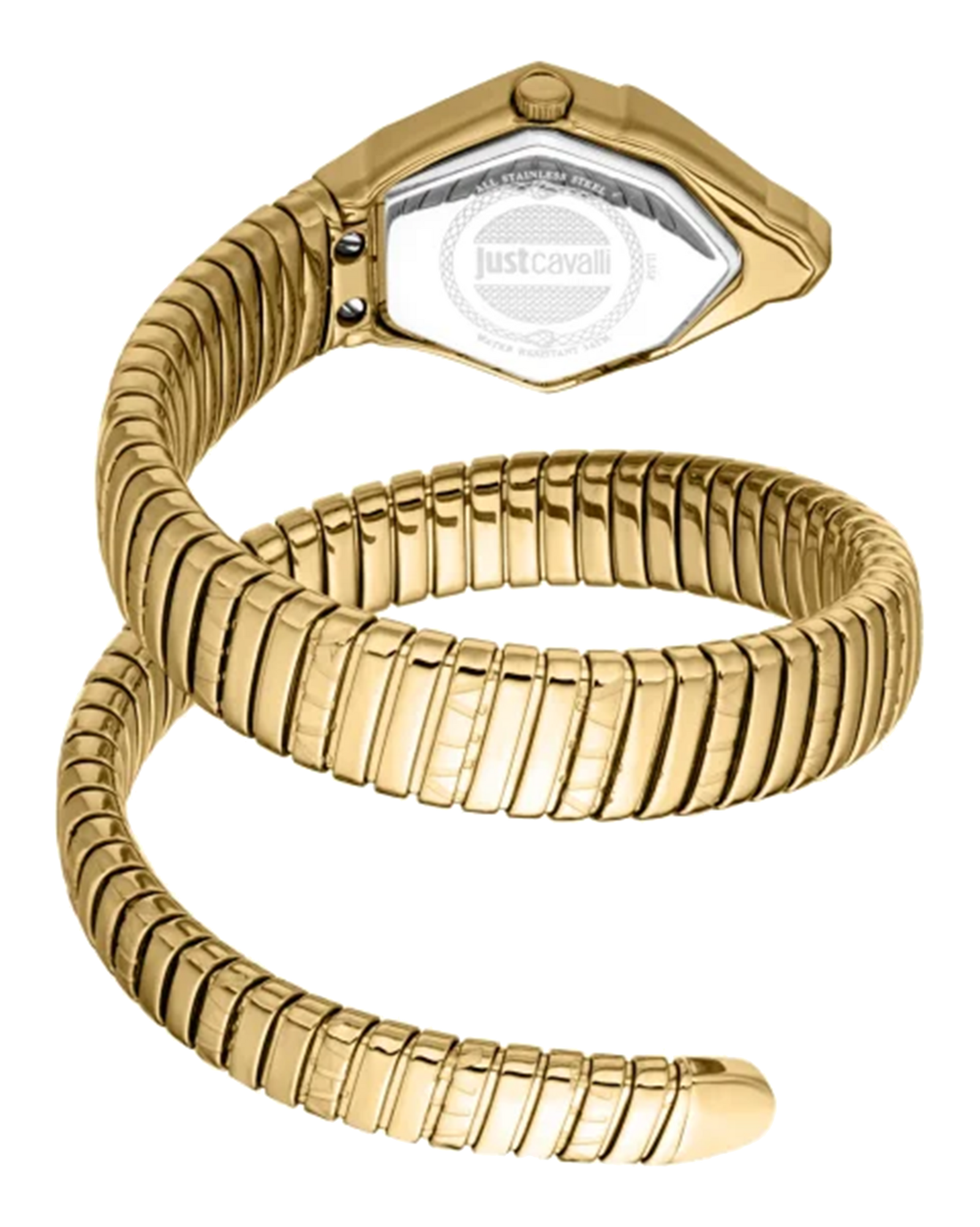 Just Cavalli Signature Snake Gemma - Yellow Gold Silver – Klassy
