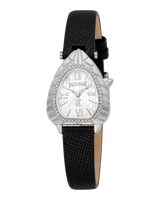 Just Cavalli Animalier Perla Leather Black - Silver