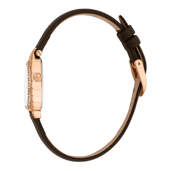 Just Cavalli Animalier Perla Leather Brown - Rose Gold