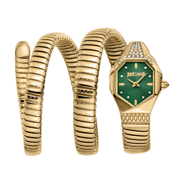 Just Cavalli Ambra Yellow Gold Green