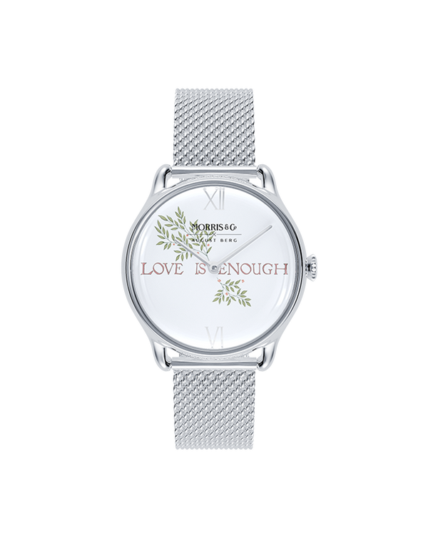 August Berg Morris & Co Love is Enough Silver Mesh 30mm
