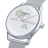 August Berg Morris & Co Love is Enough Silver Mesh 30mm