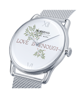 August Berg Morris & Co Love is Enough Silver Mesh 38mm