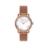 August Berg MORRIS & CO. PETITE Pure Rose Gold Love is Enough 26mm | Rose Gold Mesh