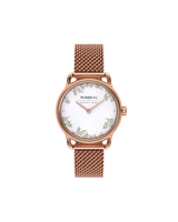 August Berg MORRIS & CO. PETITE Pure Rose Gold Love is Enough 26mm | Rose Gold Mesh