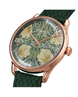 August Berg Morris & Co Pimpernel Rose Gold Fennel Perlon 30mm