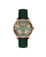 August Berg Morris & Co Pimpernel Rose Gold Fennel Perlon 30mm