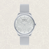 August Berg Morris & Co Strawberry Thief Silver Mesh 30mm