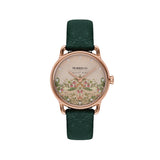 August Berg MORRIS & CO. PETITE Fennel Rose Gold Pink Dial Strawberry Thief 26mm