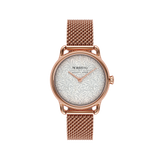 August Berg Morris & Co Willow Boughs Rose Gold Perlon 26mm