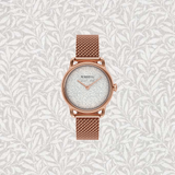 August Berg Morris & Co Willow Boughs Rose Gold Perlon 26mm