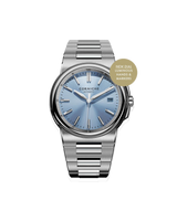 Corniche La Grande Steel With Bleu Horizon Sunburst Dial