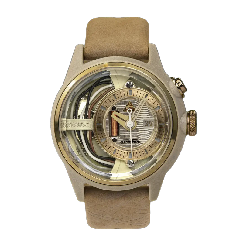 Electricianz The Nomad Z 42mm With Classic Camel Strap