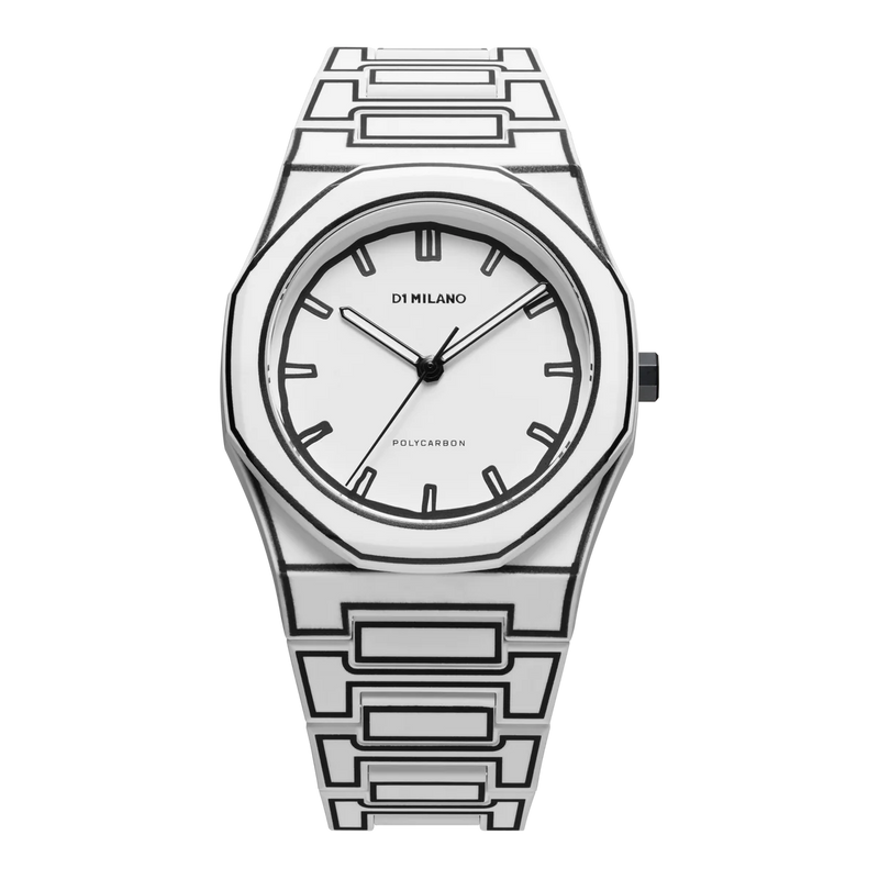 D1 MILANO PCBJ34 POLYCARBON 40.5MM - WHITE SKETCH