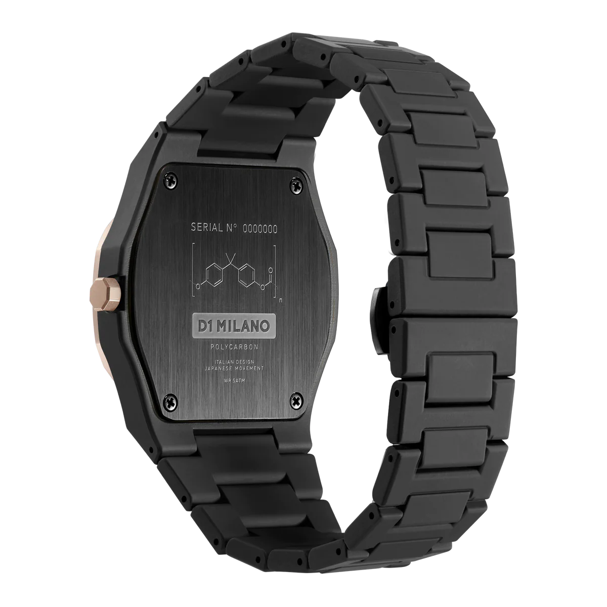 D1 MILANO PCBJ35 POLYCARBON 40.5MM - BLACK MESH – Klassy Watches