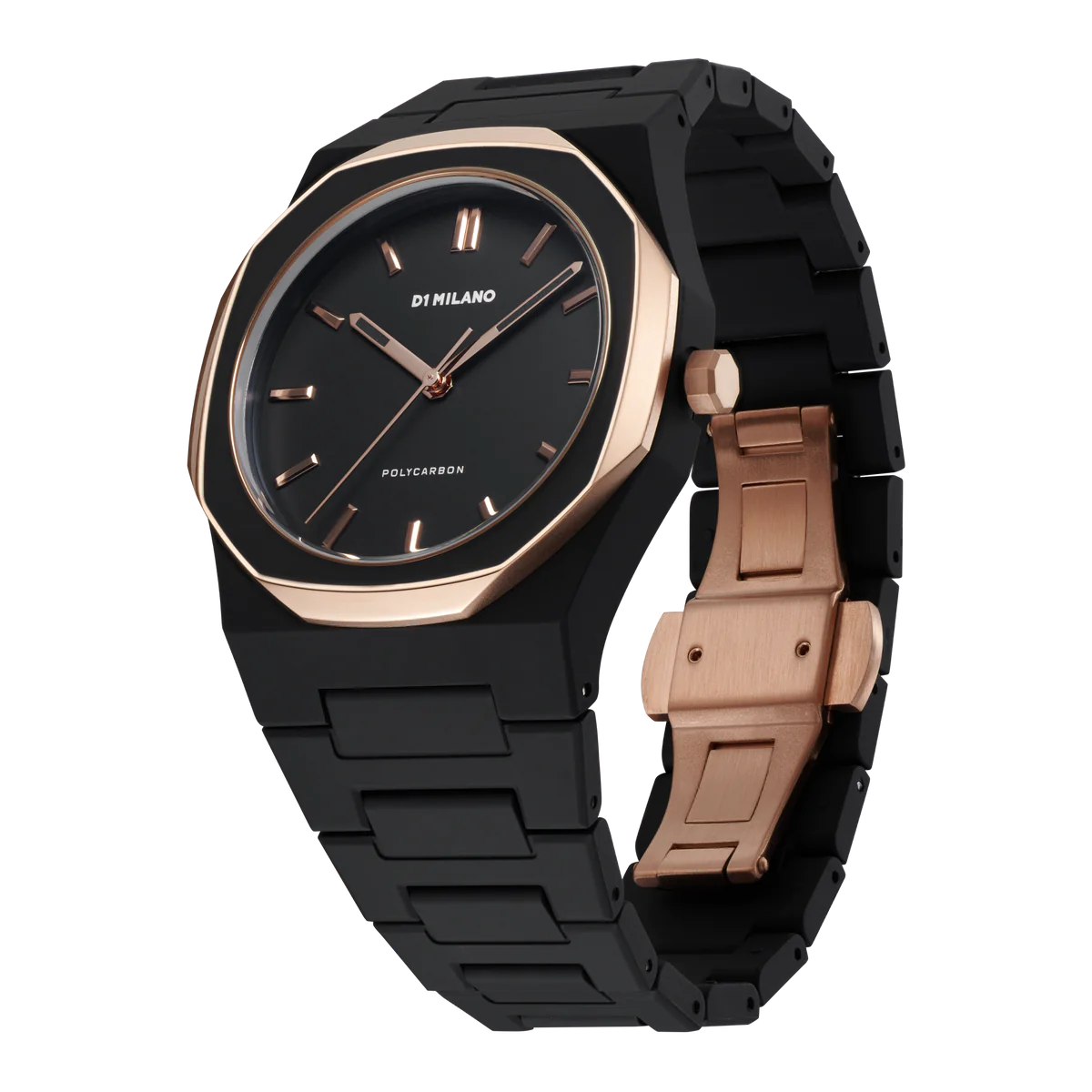 D1 MILANO PCBJ35 POLYCARBON 40.5MM - BLACK MESH – Klassy Watches