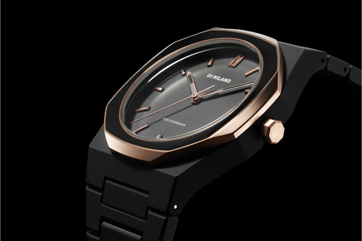 D1 MILANO PCBJ35 POLYCARBON 40.5MM - BLACK MESH – Klassy Watches