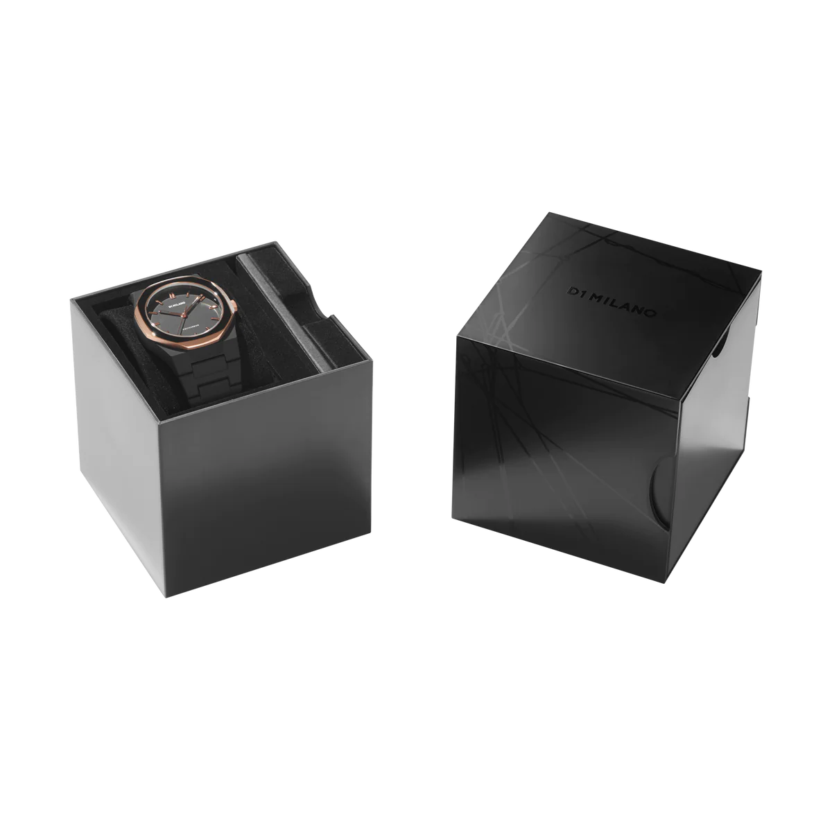 D1 MILANO PCBJ35 POLYCARBON 40.5MM - BLACK MESH – Klassy Watches