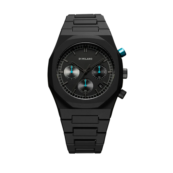 D1 MILANO PHBJ07 POLYCHRONO 40.5 mm - CHARACOAL BLACK